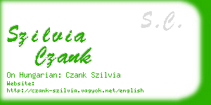 szilvia czank business card